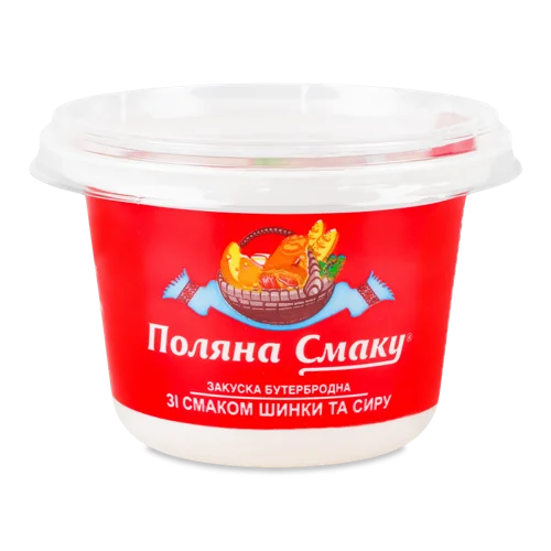 Закуска Бутербродна Зі Смаком Шинки Та Сиру Поляна Смаку, В/ґ, 180г