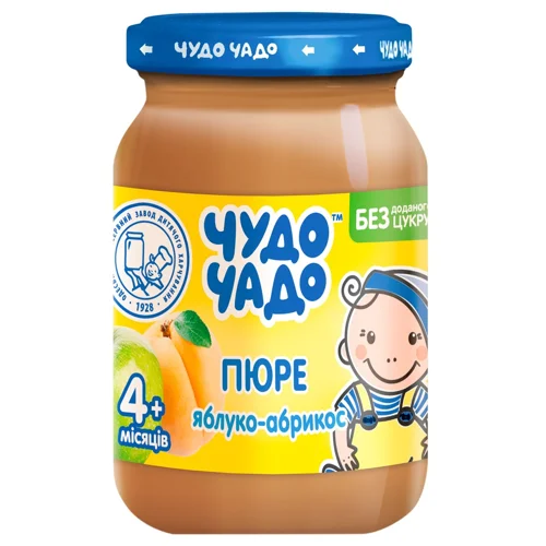 Пюре Чудо-Чадо Яблуко-абрикос для дітей з 4-х місяців 170г
