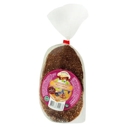 Хліб пшенично-житній з чорносливом та родзинками Фруктовий Здоровий Хліб м/у 0.4кг