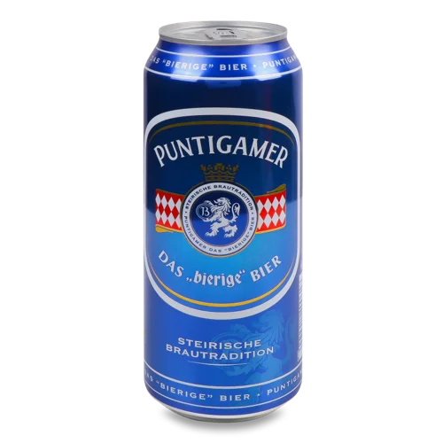 Пиво Puntigamer Светле, В/ґ, З/б, 0.5 Л