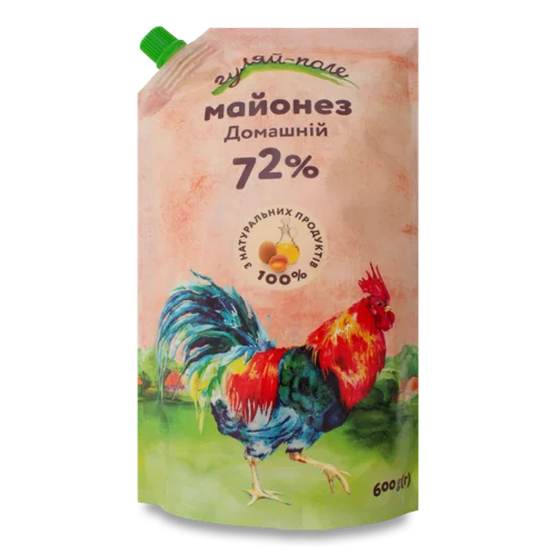 Майонез Вищого Ґатунку 72% Домашній, д/п 600г