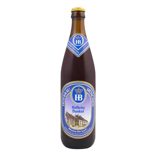 Пиво 0.5л 5.5% темне фільтроване пастеризоване Hofbrau Dunkel Hofbrau Munchen