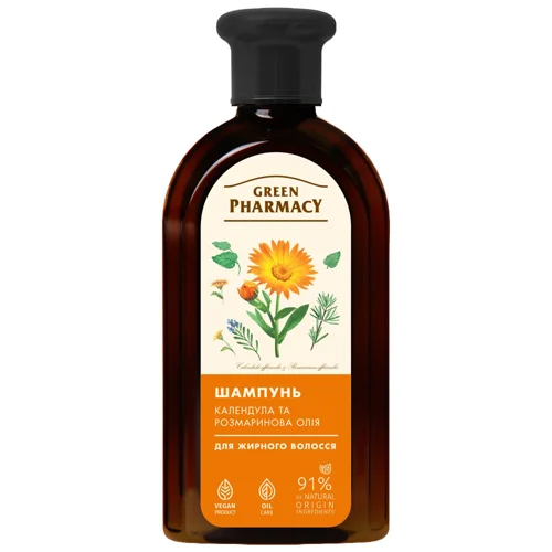 Шампунь Green Pharmacy для жирного волосся 350мл