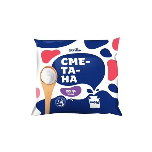 Сметана Своя лінія 20% п/ет 400г
