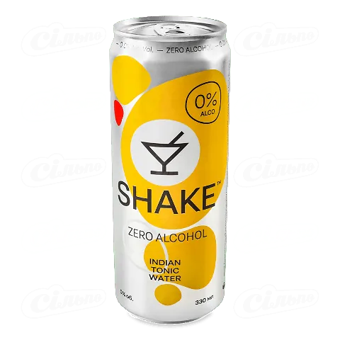 Напій Shake Indian tonic сильногазований безалкогольний 0,33л