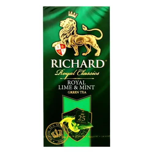Чай зелений Richard Royal Lime&Mint 25шт 2г