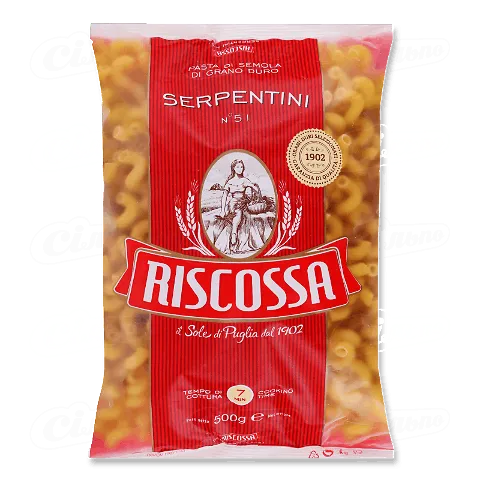 Макаронні вироби Riscossa «Серпантини» №51, 500г