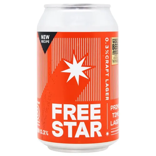 Пиво безалкогольне Free Star Biere Craft Lager CAN 0.33л