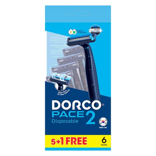 Станок одноразовий Dorco Pace 2 чоловічий 6шт