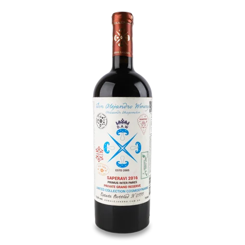Вино Червоне Сухе В/Ґ Saperavi Don Alejandro Winery, 0.75л, 13.5%