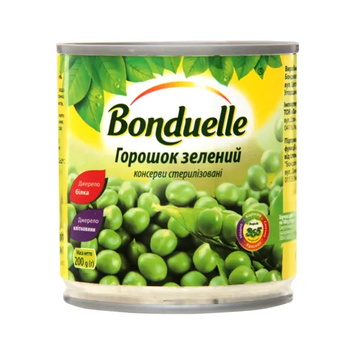 Горошок зелений Bonduelle з/б 200г