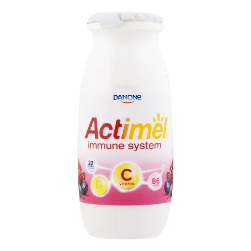 Продукт кисломолочний 1.5% Гранат-чорниця Actimel 100г