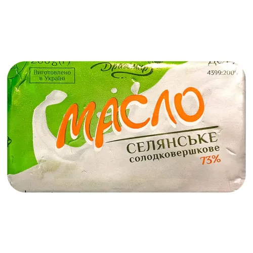 Масло Селянське 73% Драгомир 200г