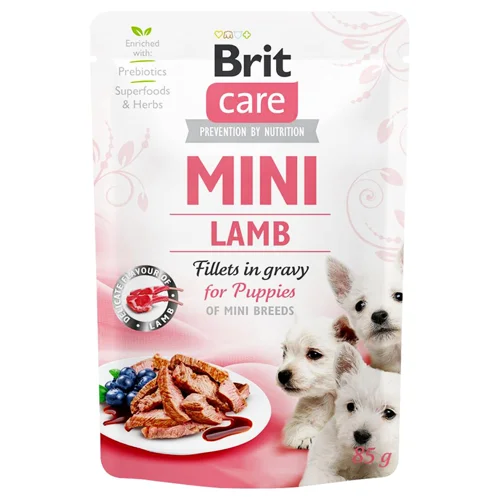Корм вологий Brit Care з ягням для цуценят мініатюрних порід 85г