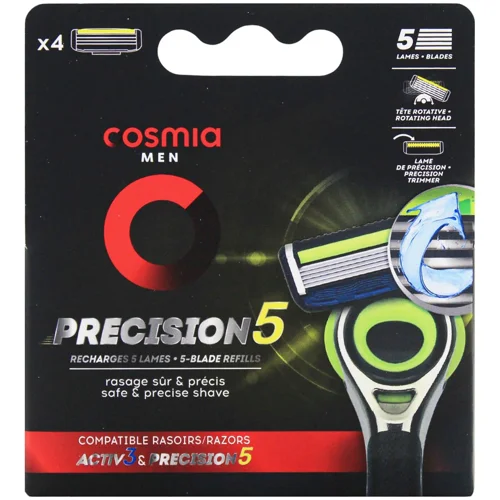 Картриджі змінні Cosmia Men Precision 5 4шт