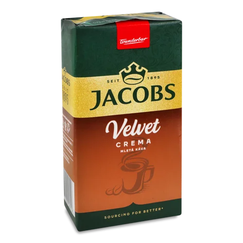 Кава Натуральна Смажена Мелена Вельвет Crema Jacobs, м/у 250г