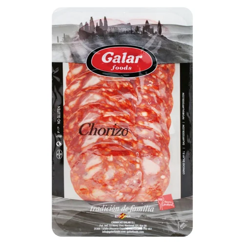 Ковбаса Galar Чорізо Екстра Вела Кулар нарізана 80г