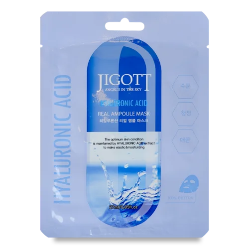Маска для Обличчя Тканинна Hyaluronic Acid Jigott, 27мл