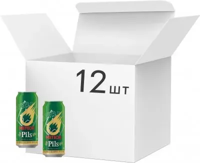 Упаковка Пива Meteor Pils 5% 0.5л х 12 шт