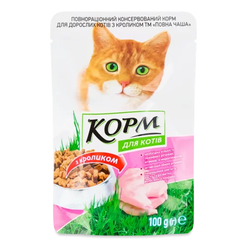 Корм для котів «Повна Чаша» з кроликом