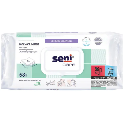 Серветки вологі Seni Care Classic 68шт