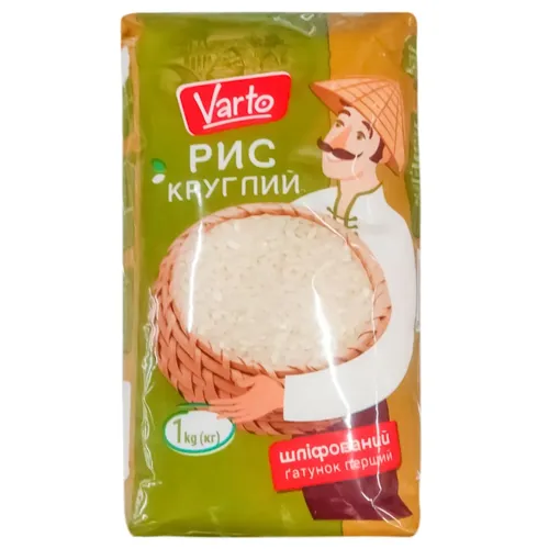 Рис Varto шліфований круглозерністий 1 кг