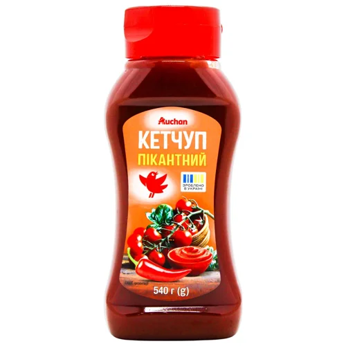 Кетчуп Auchan пікантний 540г