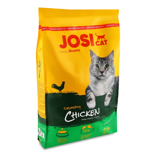 Корм сухий повнораціонний для дорослих котів Crunchy Chicken JosiCat, в/к, 10 кг