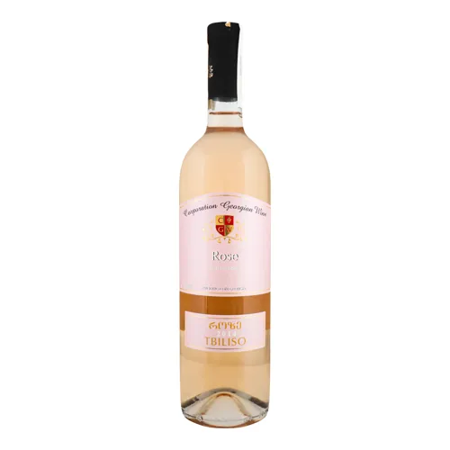 Вино CGW Tbiliso Rose рожеве напівсухе 12,5% 0,75л