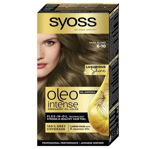 Фарба для волосся Syoss Oleo Intense 6-10 темно-русявий 115мл