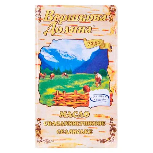 Продукт рослинно-вершковий Вершкова Долина 72,5% 200г