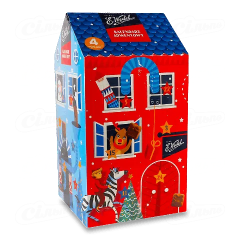 Адвент-календар E.Wedel Будинок із молоч шоколадом, 195г