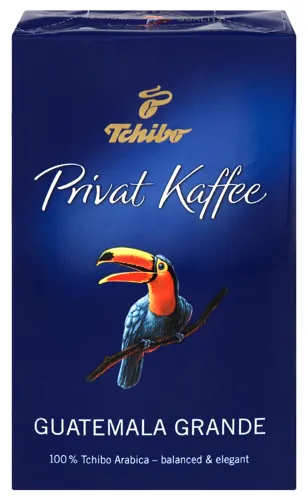 Кава натуральна смажена мелена Guatemala Grande Privat Kaffee Tchibo вищого ґатунку 250г