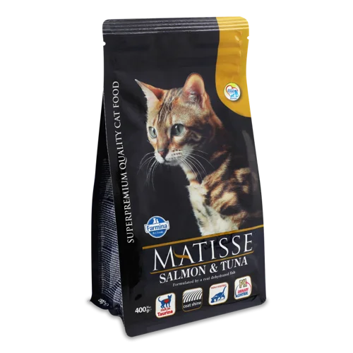 Корм сухий повнораціонний для дорослих котів Salmon&Tuna Farmina, м/у 400г