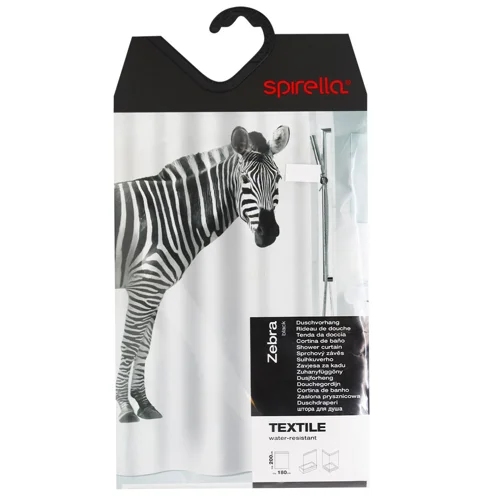 Завіска для ванної Spirella Zebra 180x200см