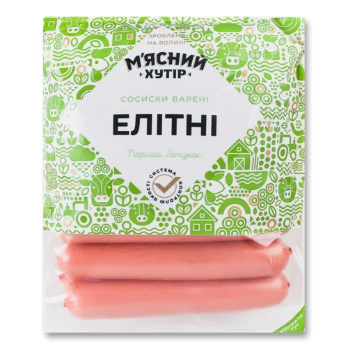 Сосиски Варені З М'яса Птиці Елітні М'ясний Хутір, кг