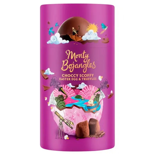 Трюфелі Monty Bojangles Choccy Scoffy з молочного шоколаду та какао-порошком 175г