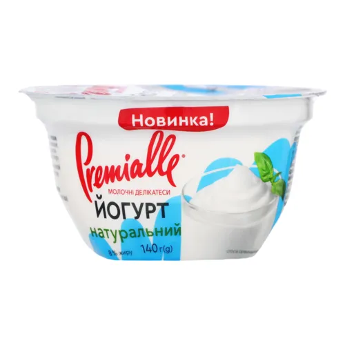 Йогурт 8% натуральний Premialle ст 140г