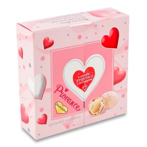 Цукерки З Цілим Мигдалем Provance Шоколадно Картонна Упаковка 125г