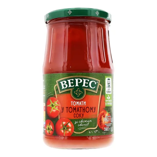 Томати в томатному соку Верес с/б 780г