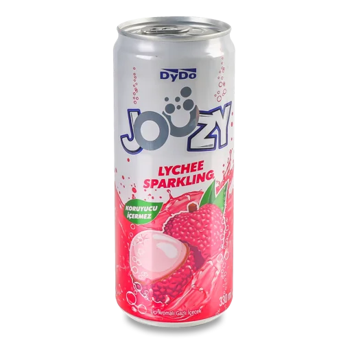 Напій Газований DyDo Joozy зі Смаком Лічі, з/б, 0.33л