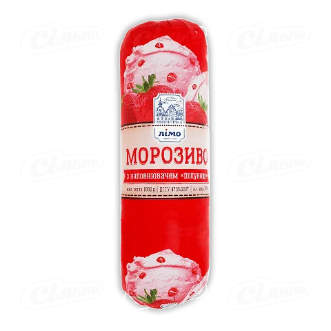 Морозиво Лімо з наповнювачем полуниця, 1000г