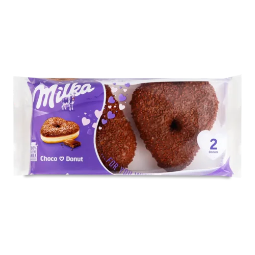 Пончик Milka з начинкою молочний шоколад