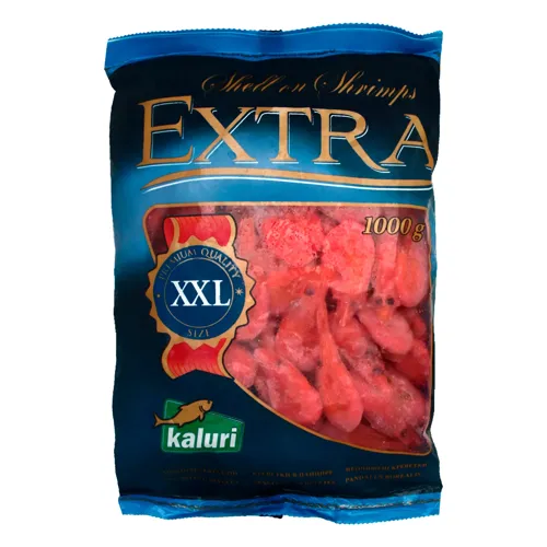 Креветки в панцирі XXL Extra Kaluri вищого ґатунку м/у 1000г