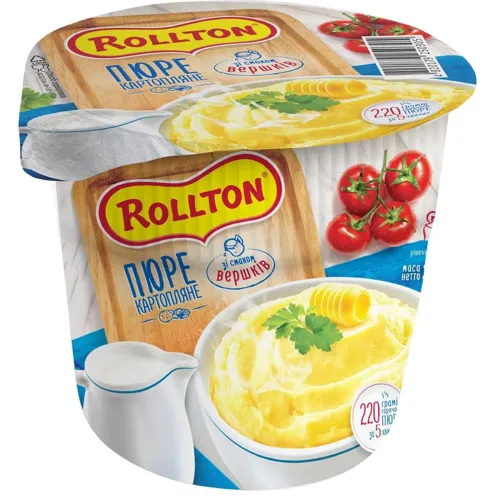 Пюре Роллтон картопляне зі смаком вершків 37г