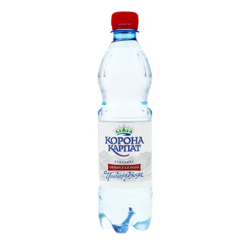 Вода питна сильногазована Корона Карпат 0.5л