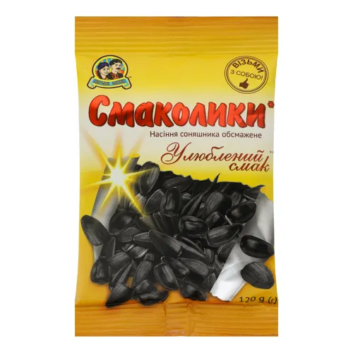 Насіння соняшника смажене «Смаколики» м/у 120г