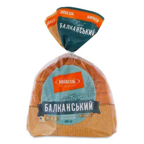 Хліб Половинка В Нарізці Балканський Київхліб, м/у 400г
