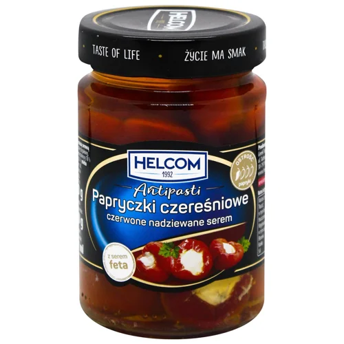 Перець черрі Helcom фарширований сиром Фета 327мл