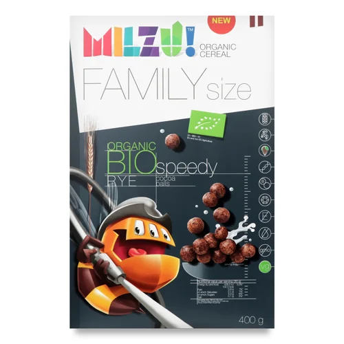 Кульки Milzu! житні з какао 400г